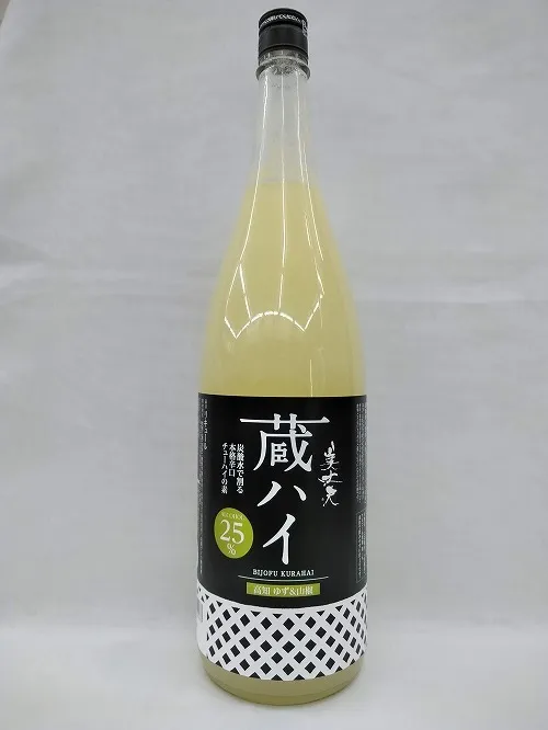 【果実酒】美丈夫 蔵ハイ 高知ゆず・山椒 1.8L